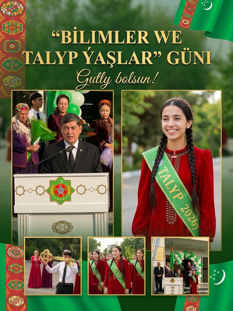 Mekdebimizde bilimler we talyp ýaşlar güni mynasybetli dabarasy
